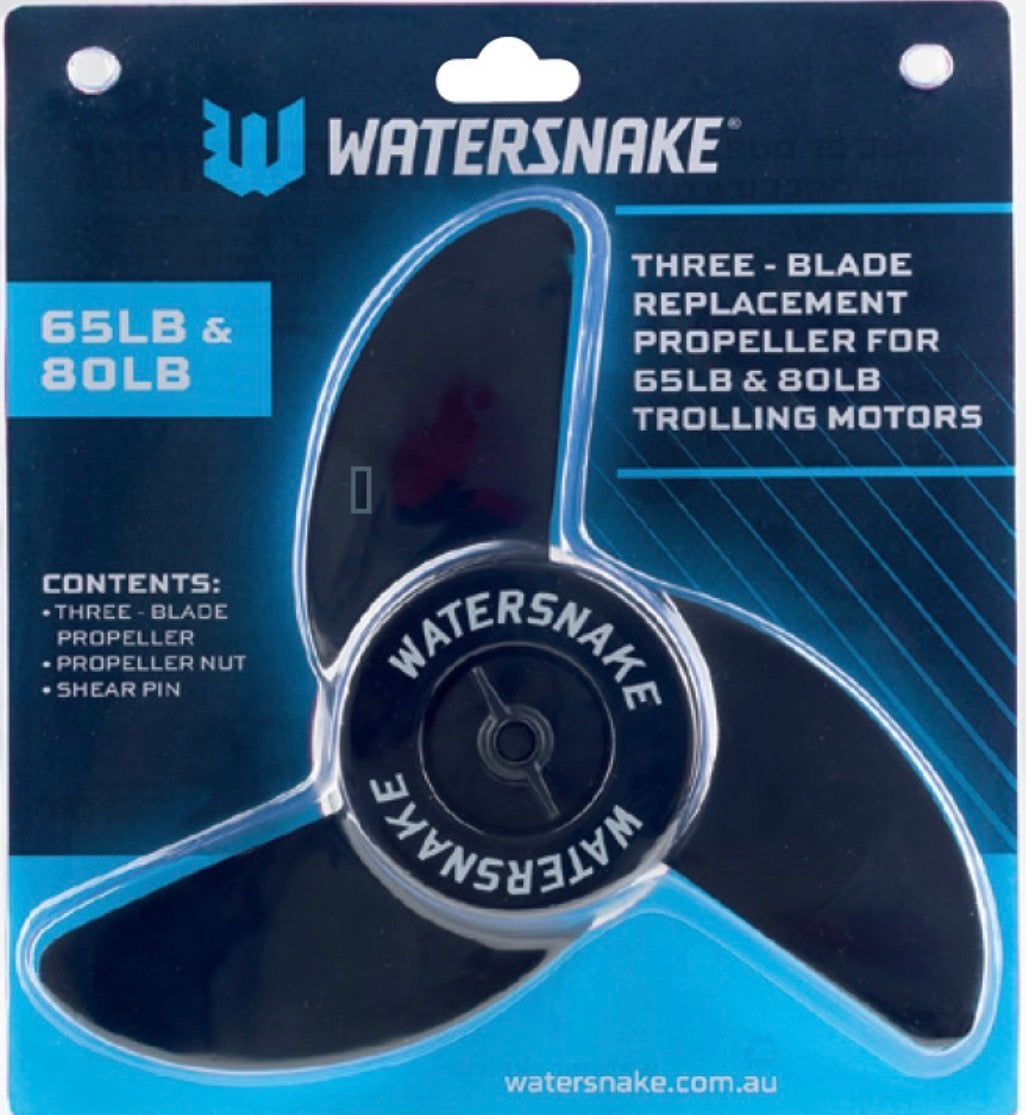 Elica tripala per motori Watersnake Geo-Spot Elica per Watersnake GEO-SPOT 65lbs e GEO-SPOT 80lbs